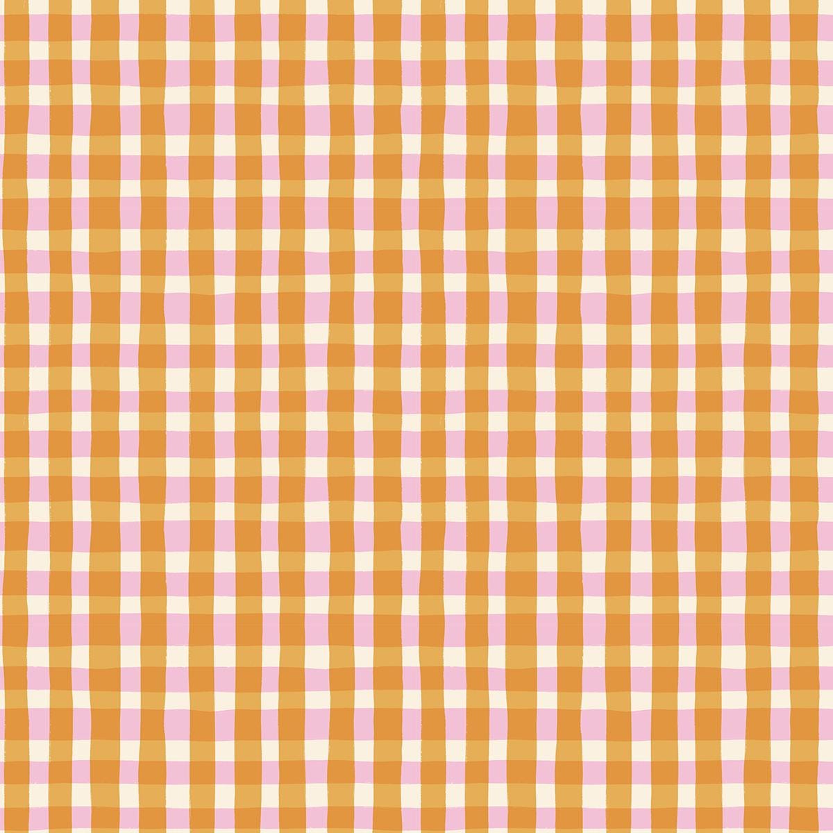 PRE-ORDER - Egg and Friends Tablecloth Print Honey & Pink - Kimberly Kight - Ruby Star Society - Ships Dec. 2025