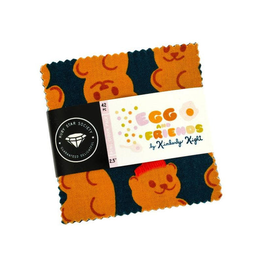 IN STOCK - Egg and Friends Pre-cut MINI Charm Pack by Kimberly Kight for Ruby Star Society - RS3106MC