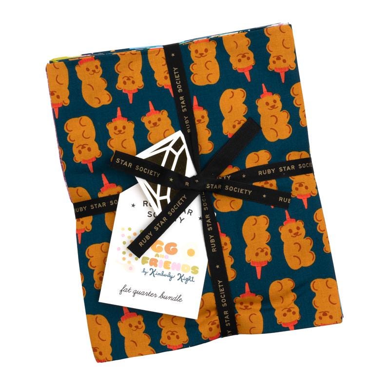 PRE-ORDER - Egg and Friends Pre-cut Fat Quarter Bundle - Kimberly Kight - Ruby Star Society - Ships Dec. 2025 - RS3106PP