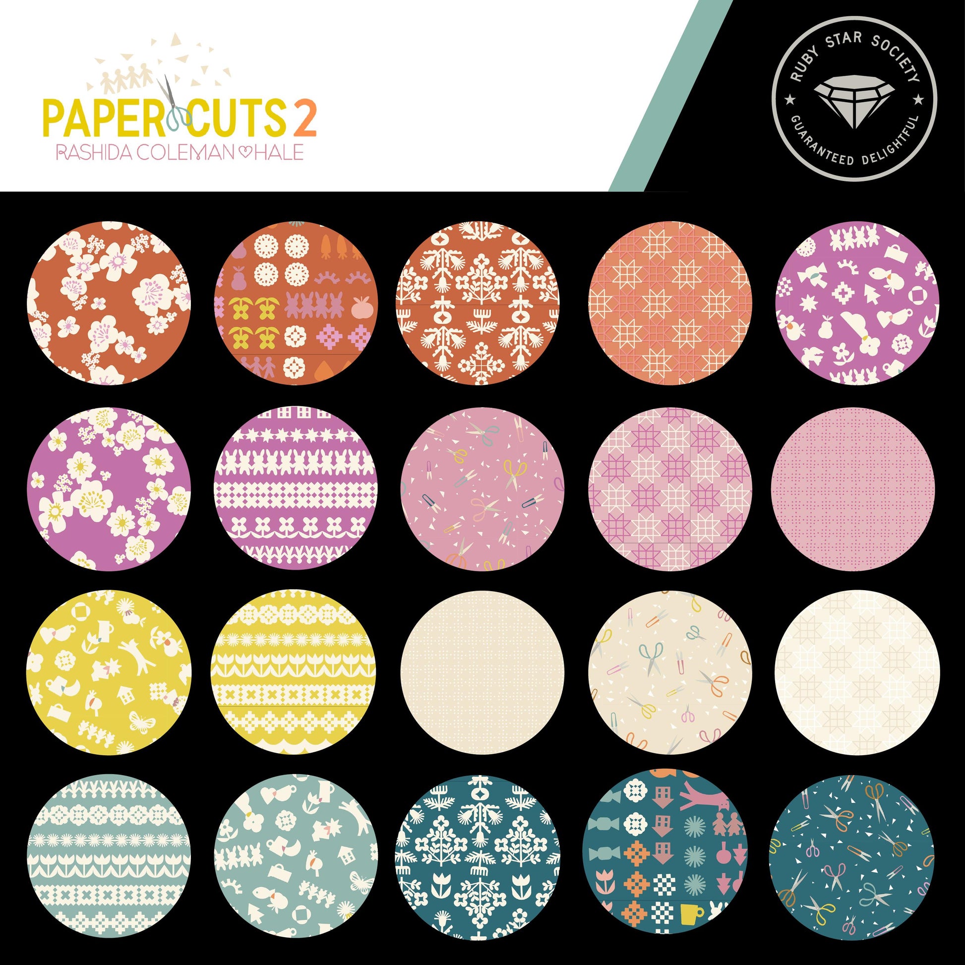 IN STOCK - Paper Cuts 2 Hana Print CANVAS Sandbox Gray by Rashida Coleman Hale of Ruby Star Society - RS1115 13L