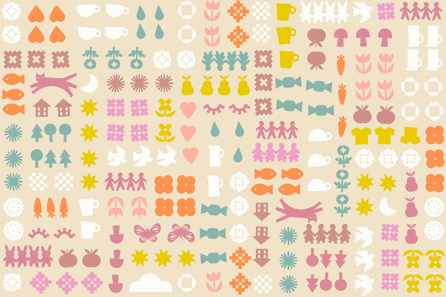 PRE-ORDER - Paper Cuts 2 Together Print Parchment - Rashida Coleman Hale - Ruby Star Society - Ships Jan. 2026 - RS1107 11