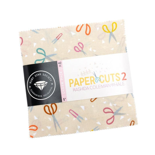 PRE-ORDER - Paper Cuts 2 Pre-cut Charm Pack - Rashida Coleman Hale - Ruby Star Society - Ships Jan. 2026