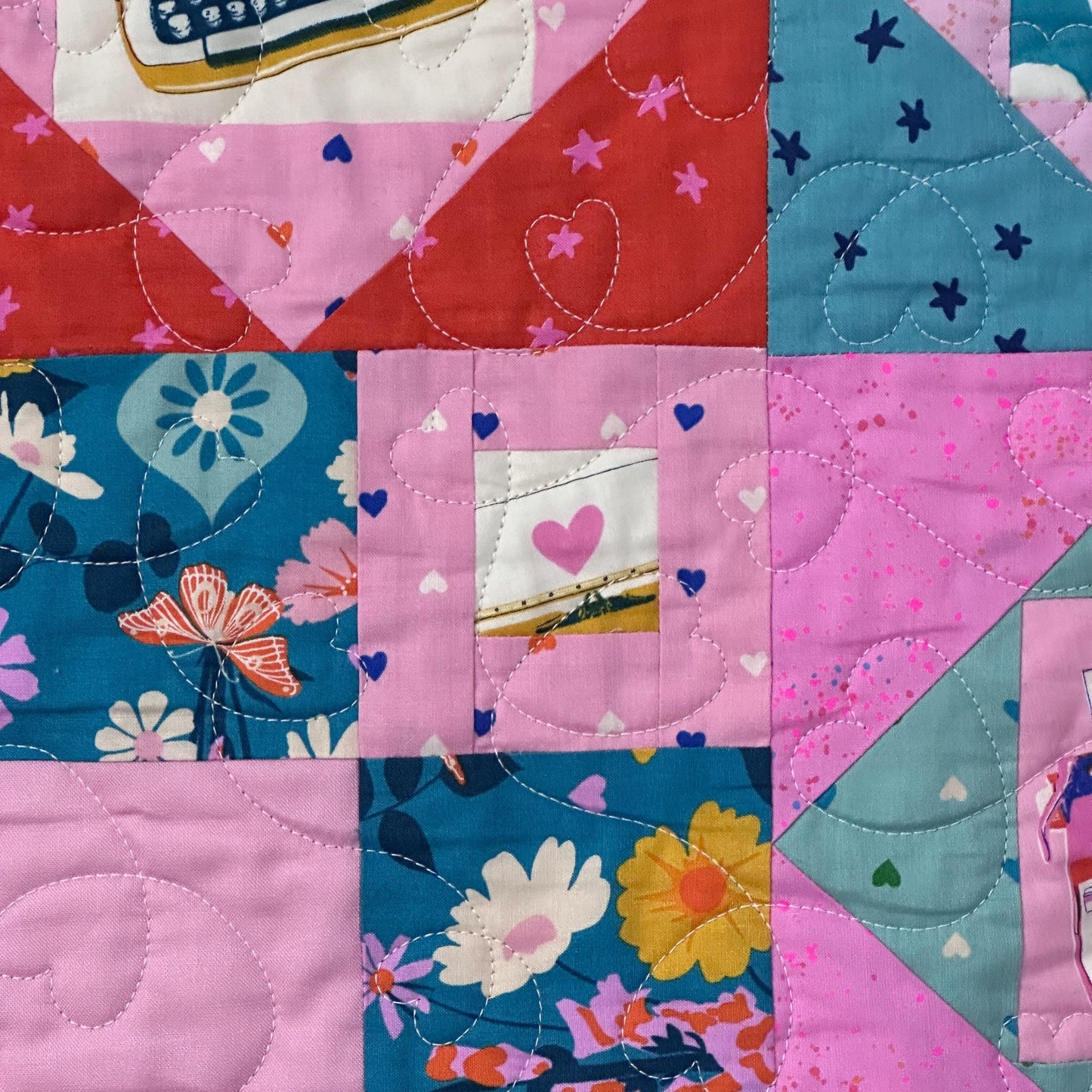 IN STOCK - Best Day Ever Ditsy Hearts Posy Pink - Melody Miller - Ruby Star Society - RS0091 19