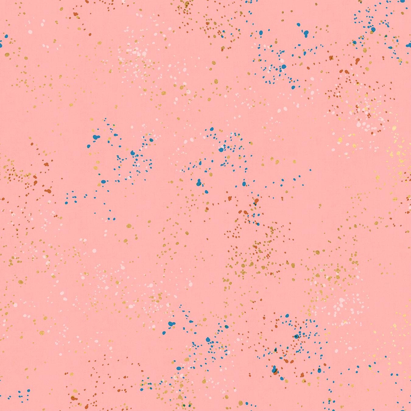 IN STOCK - Speckled Metallic Print Candy Pink - Rashida Coleman Hale - Ruby Star Society - RS5027 37M
