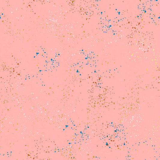 IN STOCK - Speckled Metallic Print Candy Pink - Rashida Coleman Hale - Ruby Star Society - RS5027 37M