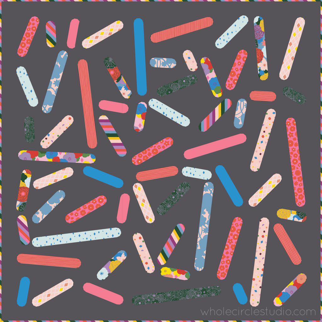 Quilt Pattern - Scattered Sprinkles - Whole Circle Studio - WCS 035