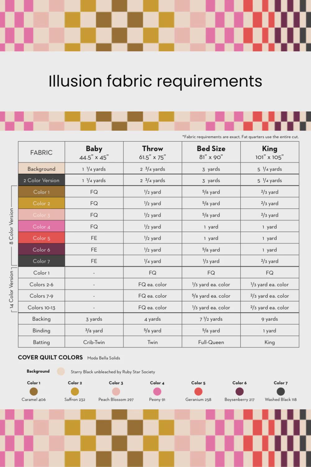 Quilt Pattern - Illusion - Modern Handicraft - MH 017