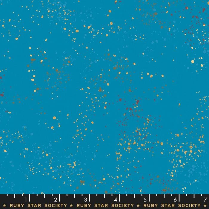 Speckled Metallic Bright Blue - Rashida Coleman Hale - Ruby Star Society - RS5027 50M