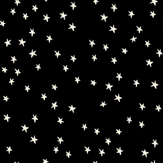 IN STOCK - 108" WIDEBACK Starry Print Black w/White Stars - Alexia Marcelle Abegg - Ruby Star Society - RS4111 50