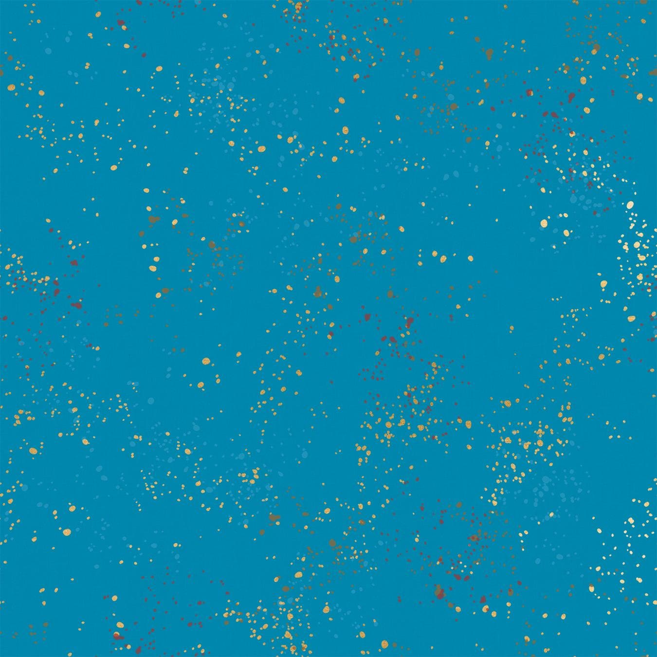 IN STOCK - Speckled Metallic Bright Blue - Rashida Coleman Hale - Ruby Star Society - RS5027 50M