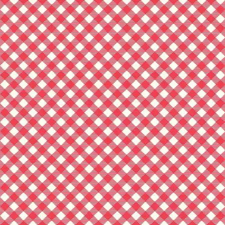 IN STOCK - Gingham Print Debbie Cayenne Red/White - Bee Ginghams by Lori Holt - C12550R