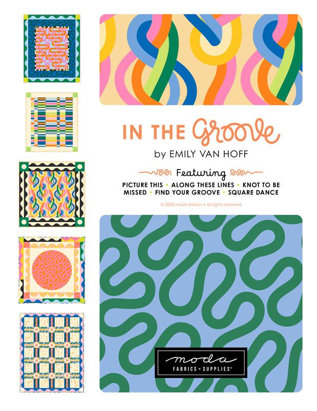 IN STOCK - Groove Print Stripe Luminous Multi-color - Emily Van Hoff - Moda Fabrics - 42374 13