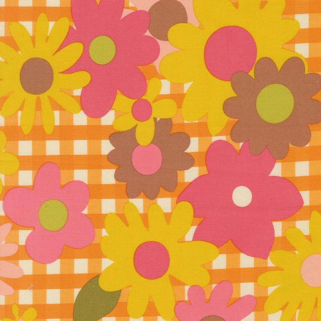 Happy Daze Blooming Blossoms Print Sunrays by Chloe's Closet for Moda Fabrics - 33840 14