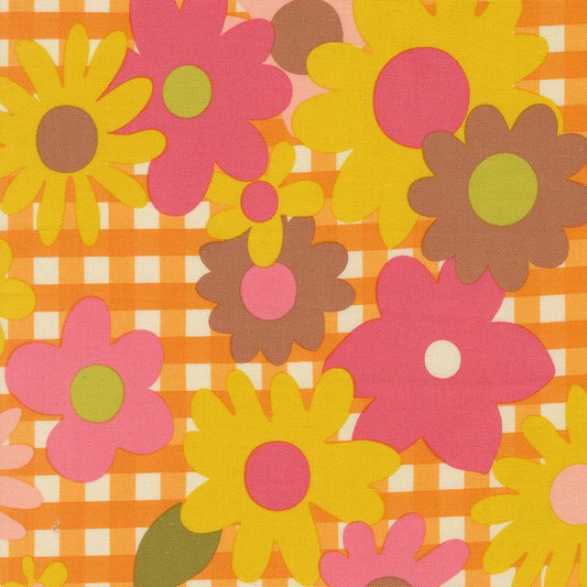 Happy Daze Blooming Blossoms Print Sunrays by Chloe's Closet for Moda Fabrics - 33840 14