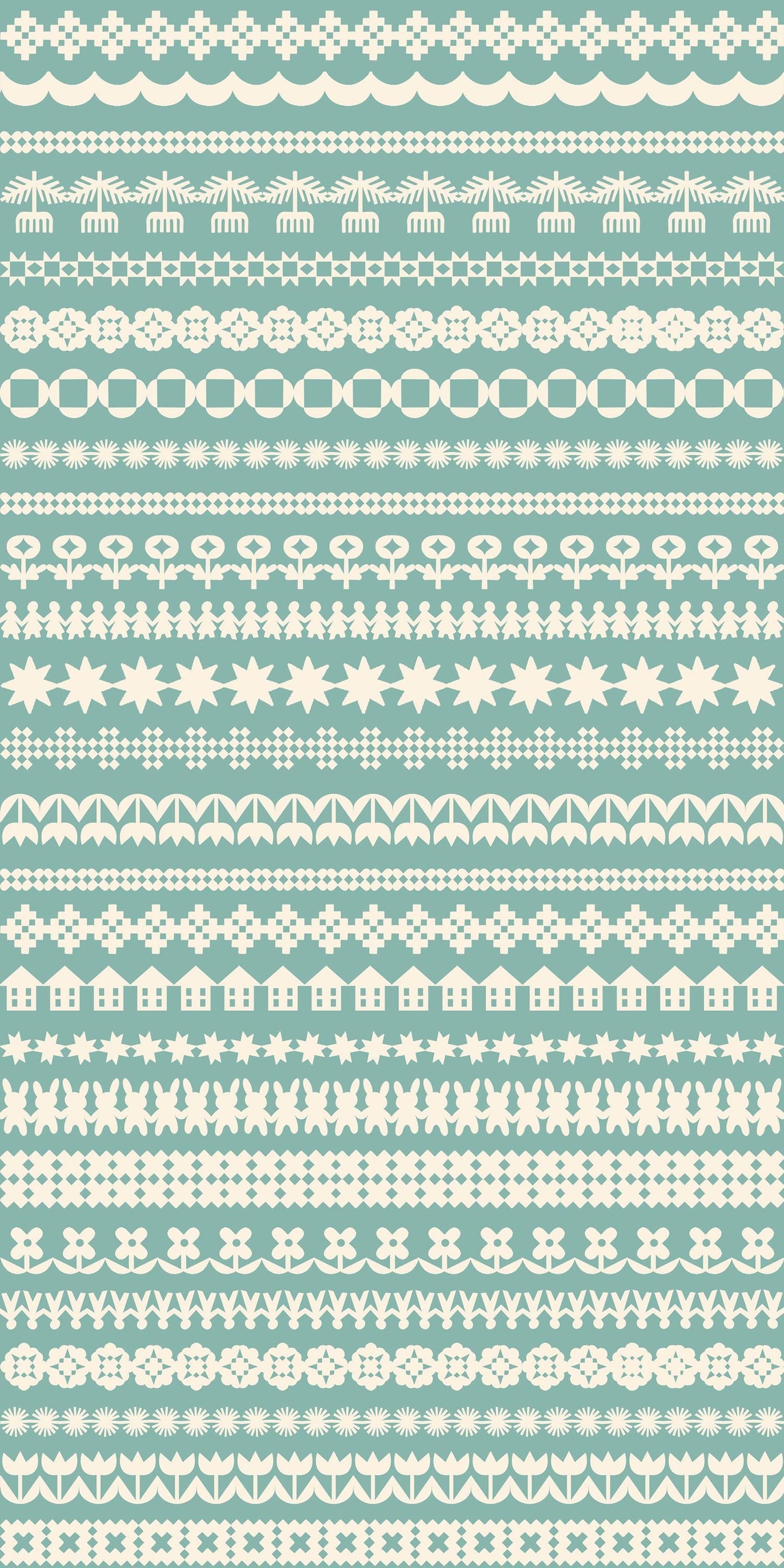 PRE-ORDER - Paper Cuts 2 Paper Cuttings Print Water by Rashida Coleman Hale for Ruby Star Society - Ships LATE Jan. 2026 - RS1109 15