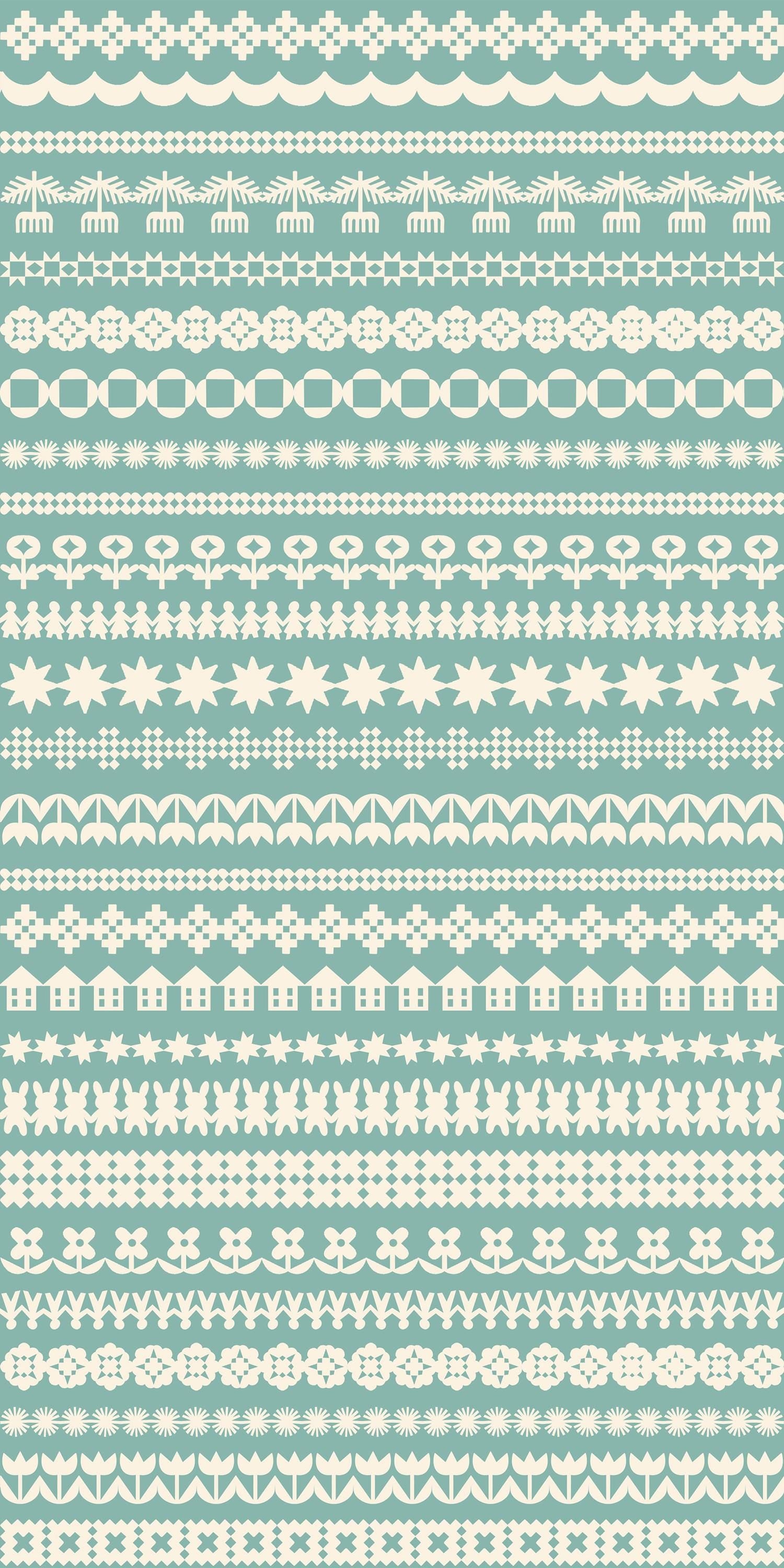 PRE-ORDER - Paper Cuts 2 Paper Cuttings Print Water by Rashida Coleman Hale for Ruby Star Society - Ships LATE Jan. 2026 - RS1109 15