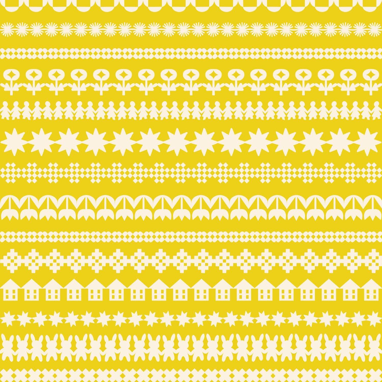 IN STOCK - Paper Cuts 2 Paper Cuttings Print Starfruit by Rashida Coleman Hale for Ruby Star Society - RS1109 12
