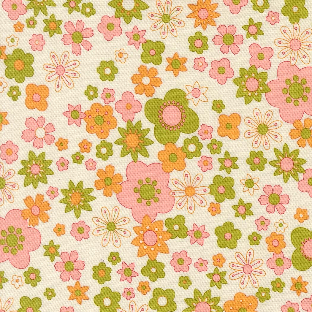 Happy Daze Ditsy Floral Print Cloud by Chloe's Closet for Moda Fabrics - 33841 11