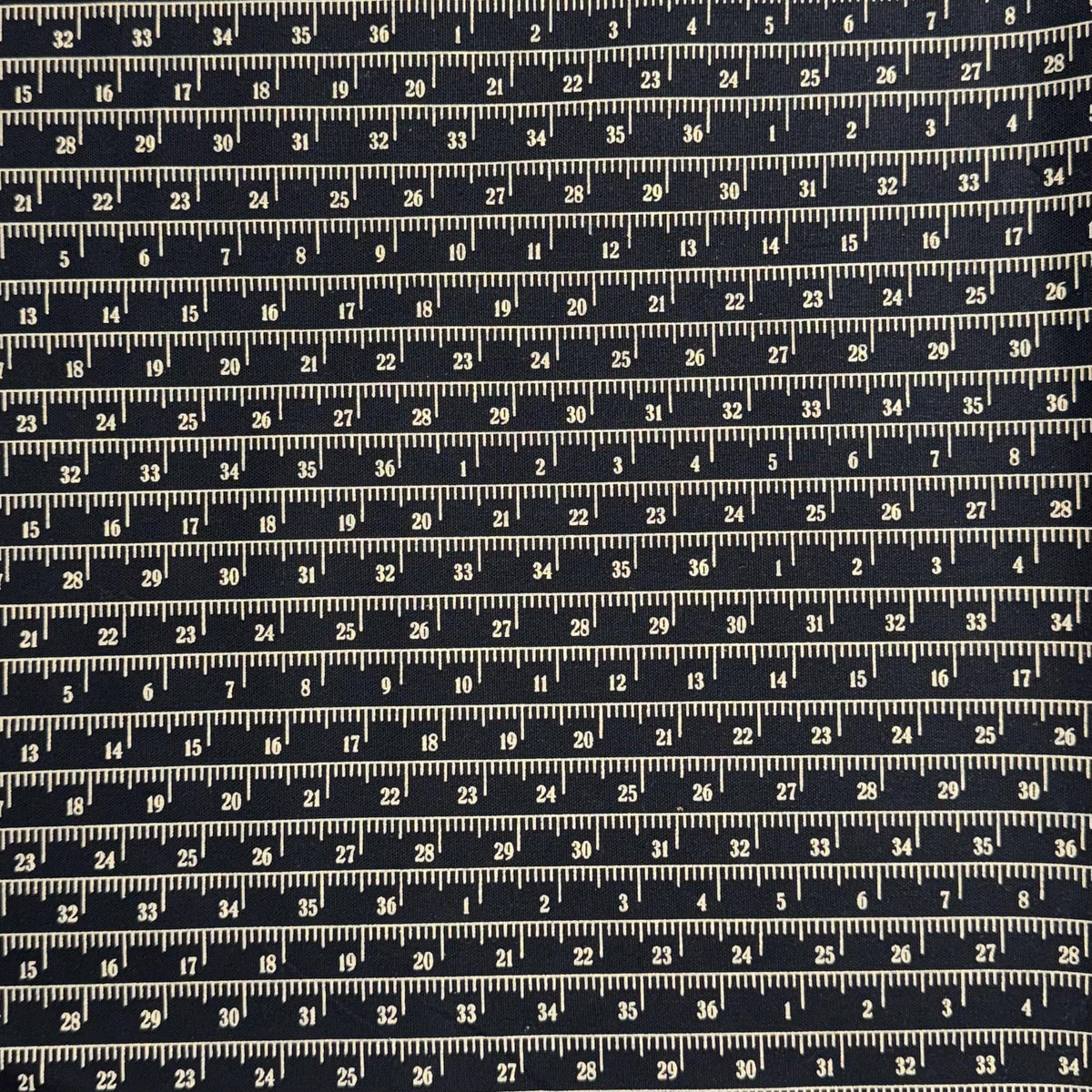 54" Measure Up Print CANVAS Black - Moda Fabrics - 54924 12