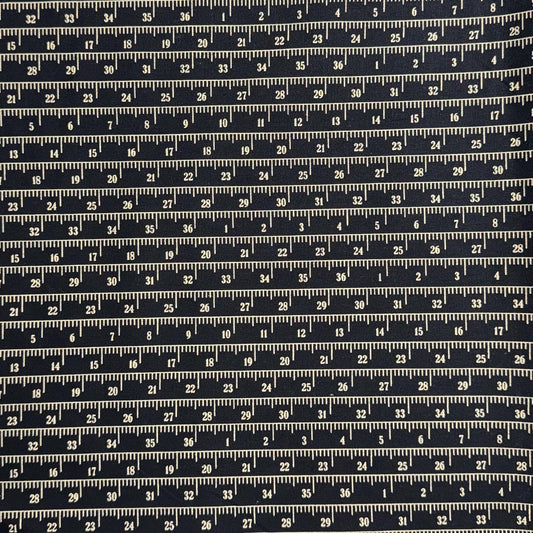 54" Measure Up Print CANVAS Black - Moda Fabrics - 54924 12