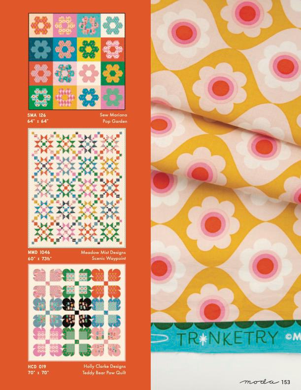 Trinketry Pens Fabric – Balmy Pink Cotton Print - Melody Miller Designer for Ruby Star Society