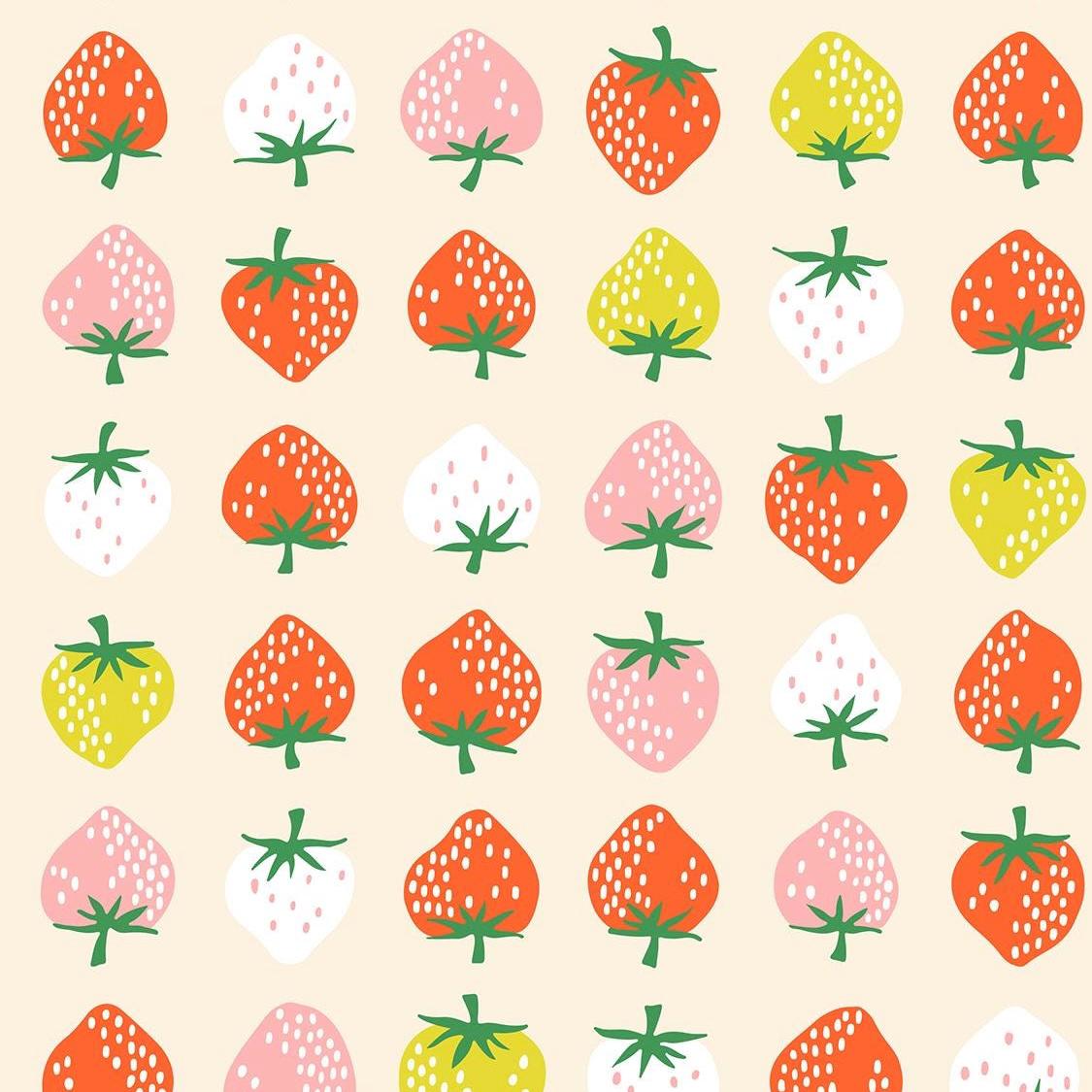 Strawberry Print Shell by Kimberly Kight for Ruby Star Society