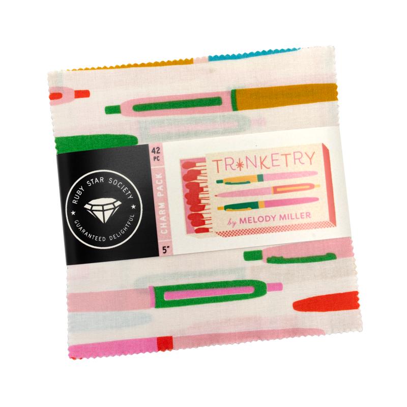 IN STOCK - Trinketry Pre-cut Charm Pack by Melody Miller for Ruby Star Society