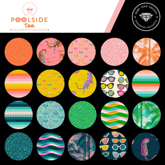 Poolside Too Pre-cut Layer Cake a Collaboration for Ruby Star Society