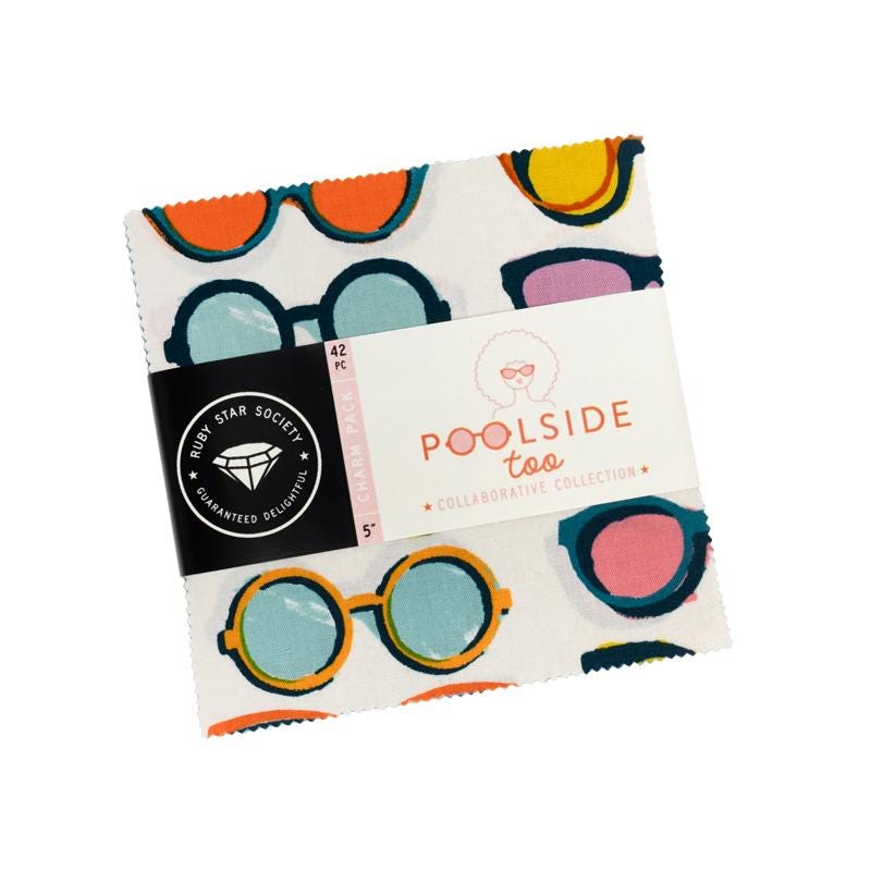 IN STOCK - Poolside Too Pre-cut Charm Pack a Collaboration for Ruby Star Society