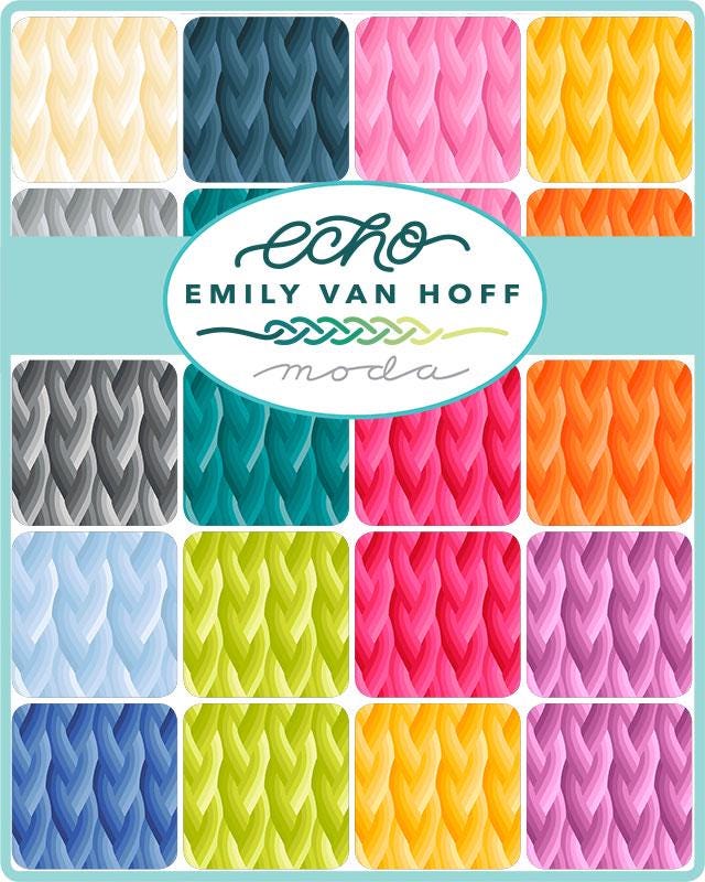 Echo Braid Print Purple by Emily Van Hoff for Moda Fabrics