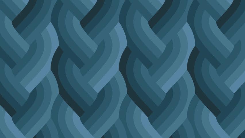 IN STOCK - Echo Braid Print Navy by Emily Van Hoff for Moda Fabrics