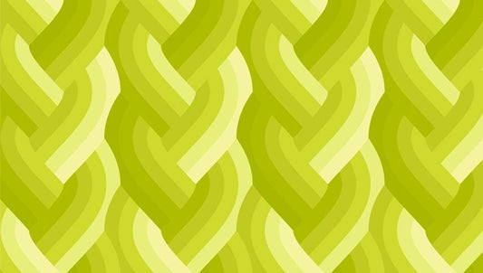 Echo Braid Print Acid Green by Emily Van Hoff for Moda Fabrics