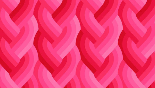 Echo Braid Print Dark Pink by Emily Van Hoff for Moda Fabrics