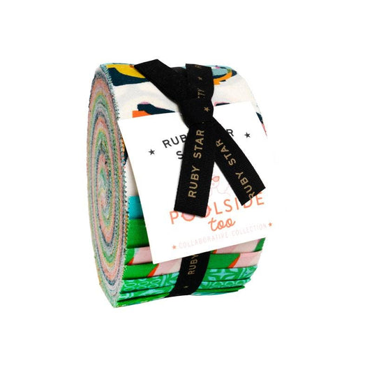 Poolside Too Pre-cut Jelly Roll a Collaboration for Ruby Star Society