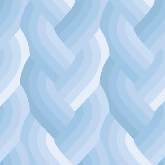 IN STOCK - Echo Braid Print Light Blue by Emily Van Hoff for Moda Fabrics