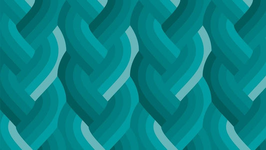IN STOCK - Echo Braid Print Teal by Emily Van Hoff for Moda Fabrics