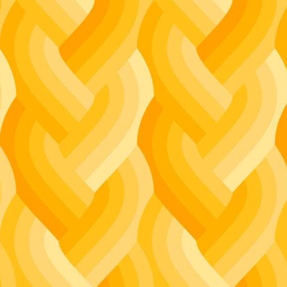 Echo Braid Print Yellow by Emily Van Hoff for Moda Fabrics