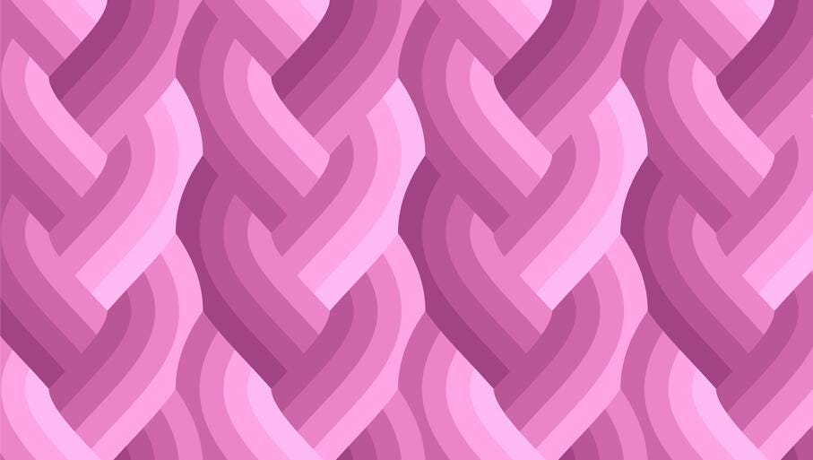 IN STOCK - Echo Braid Print Purple by Emily Van Hoff for Moda Fabrics