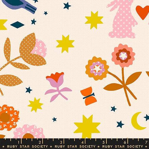 Mystic Fable Large Icons print Natural by Alexia Marcelle Abegg for Ruby Star Society