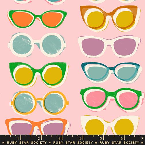 Poolside Too Poolside Shade sunglasses print Cotton Candy pink - a Collaboration by Ruby Star Society