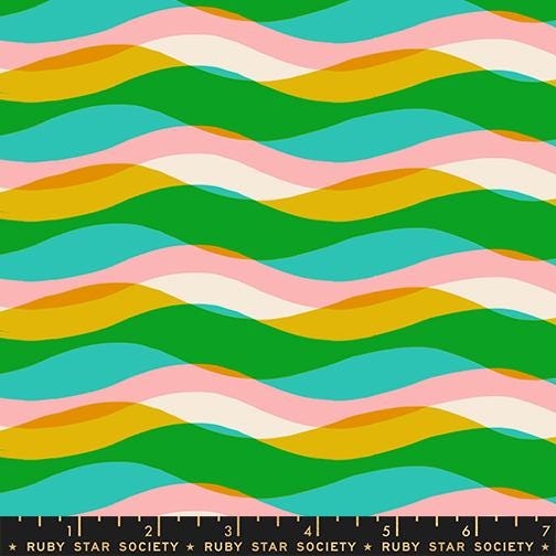 PRE-ORDER - Poolside Too Poolside Waves print Tropic - a Collaboration by Ruby Star Society - Due Mid-May