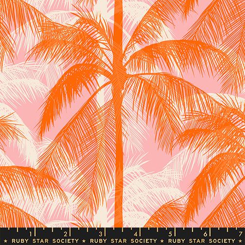 PRE-ORDER - Poolside Too Poolside Palms print Balmy pink - a Collaboration by Ruby Star Society - Due Mid-May