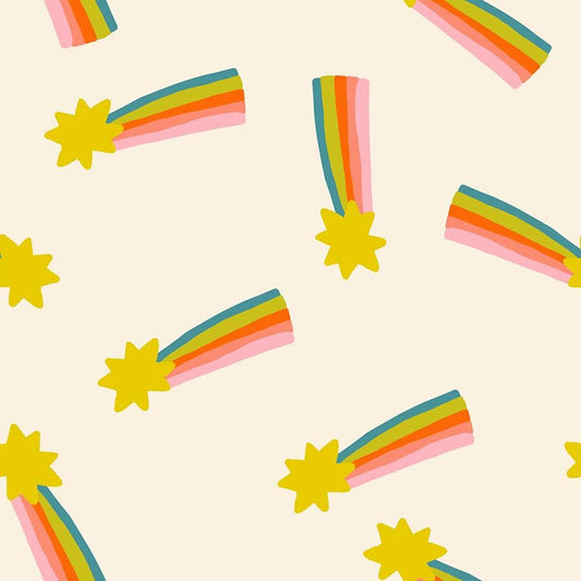 Mystic Fable Shooting Star print Natural by Alexia Marcelle Abegg for Ruby Star Society