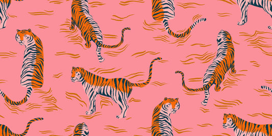 Poolside Tigress print Galaxy Sorbet - a Collaboration by Ruby Star Society