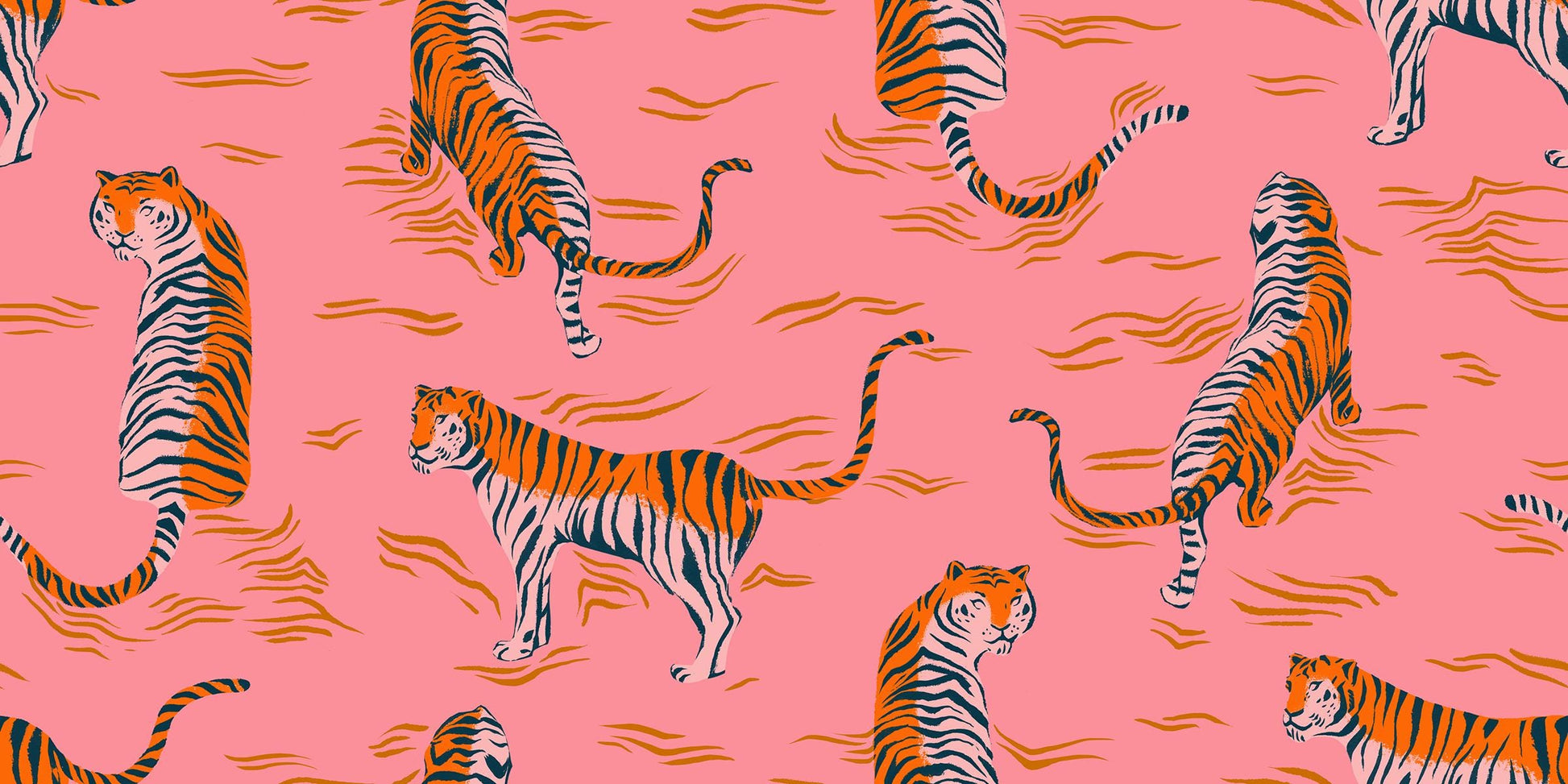 PRE-ORDER - Poolside Tigress print Galaxy Sorbet - a Collaboration by Ruby Star Society - Due Mid-May