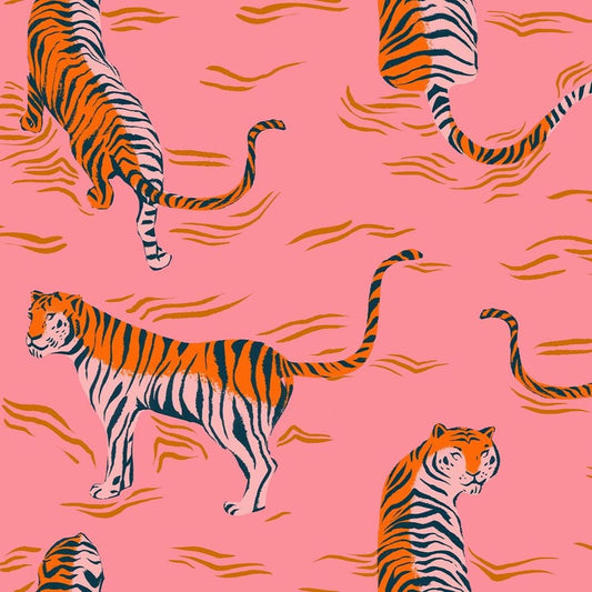 Poolside Tigress print Galaxy Sorbet - a Collaboration by Ruby Star Society