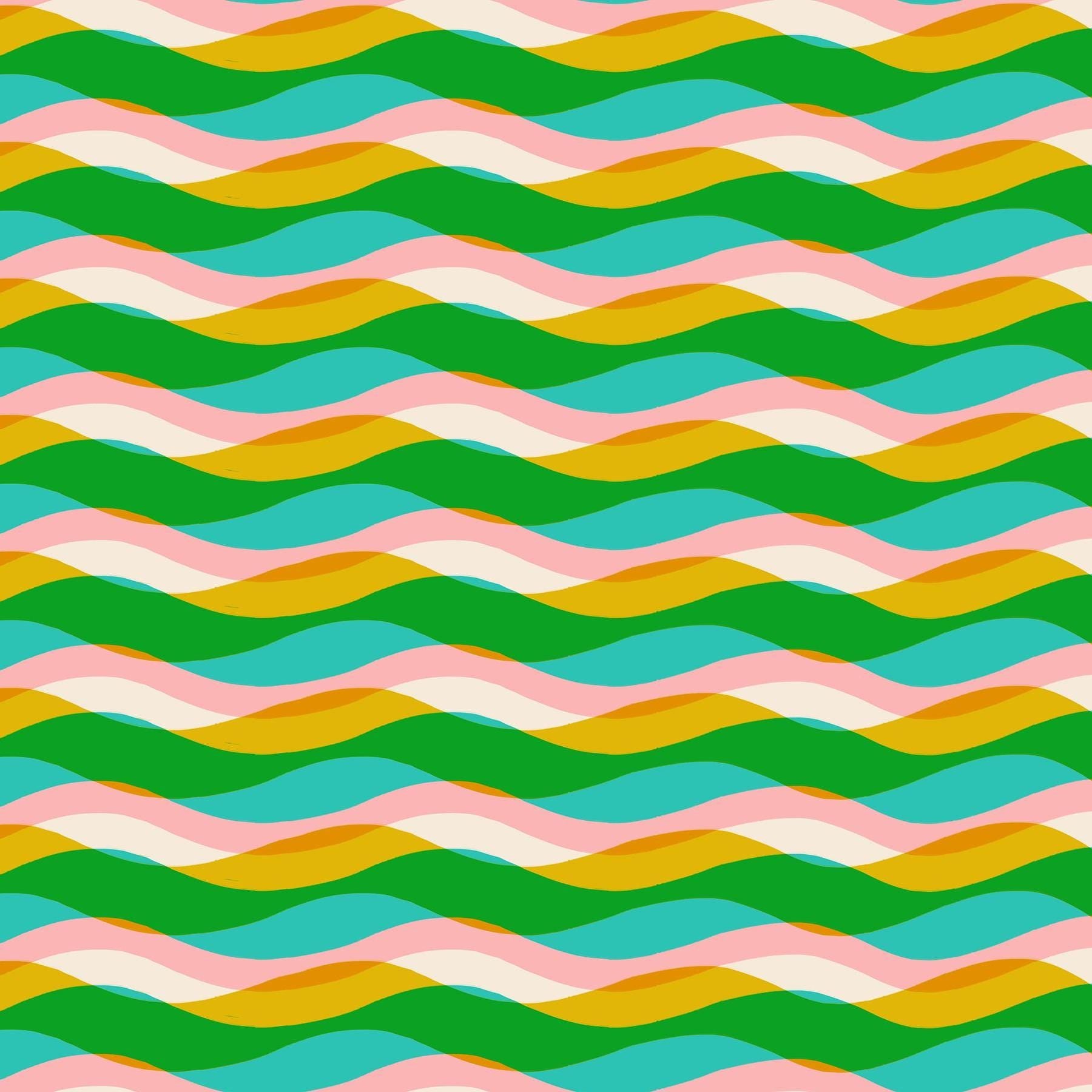 PRE-ORDER - Poolside Too Poolside Waves print Tropic - a Collaboration by Ruby Star Society - Due Mid-May