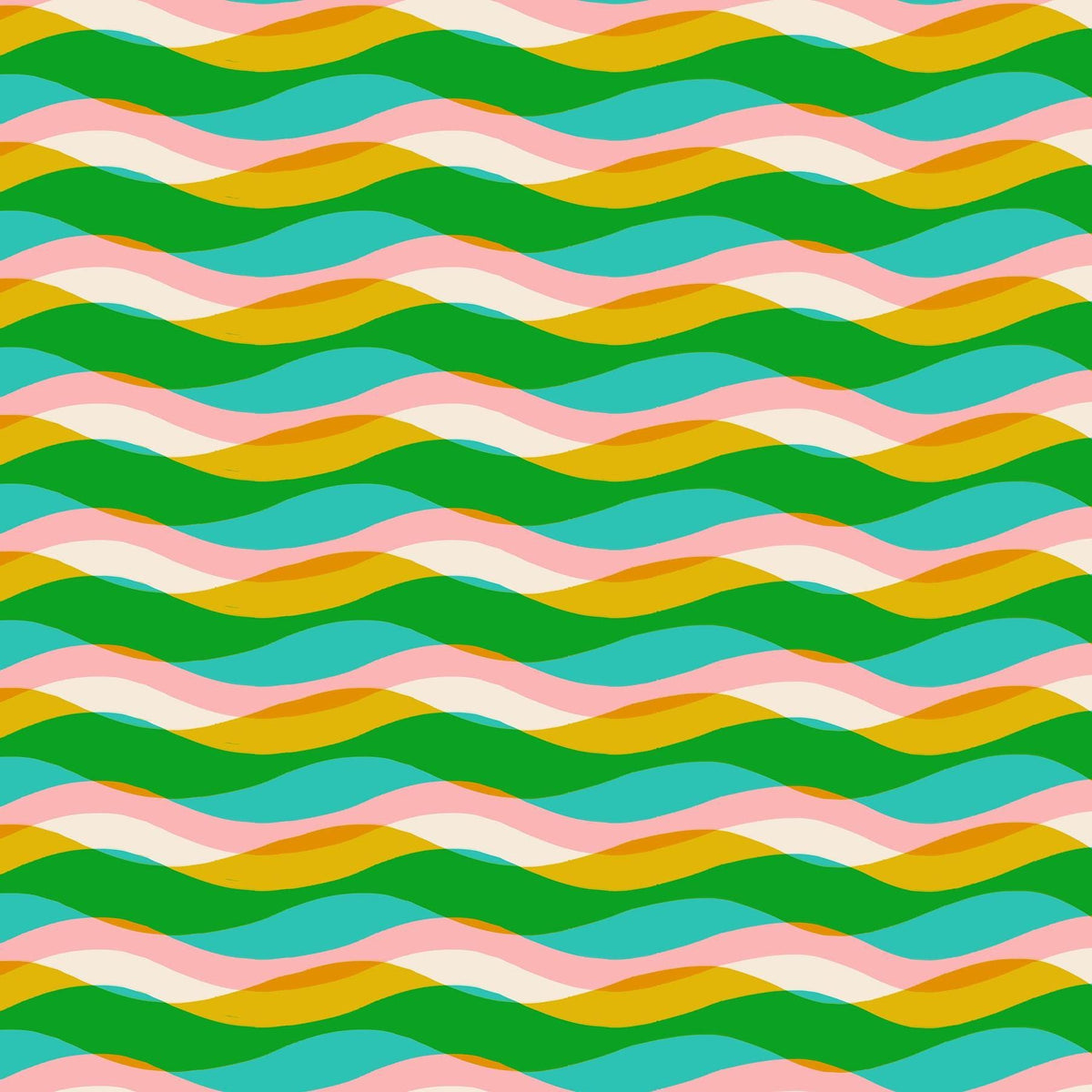 Poolside Too Poolside Waves print Tropic - a Collaboration by Ruby Star Society
