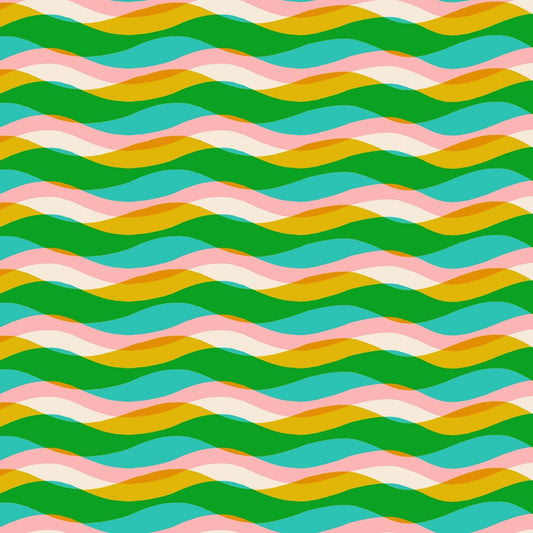 Poolside Too Poolside Waves print Tropic - a Collaboration by Ruby Star Society