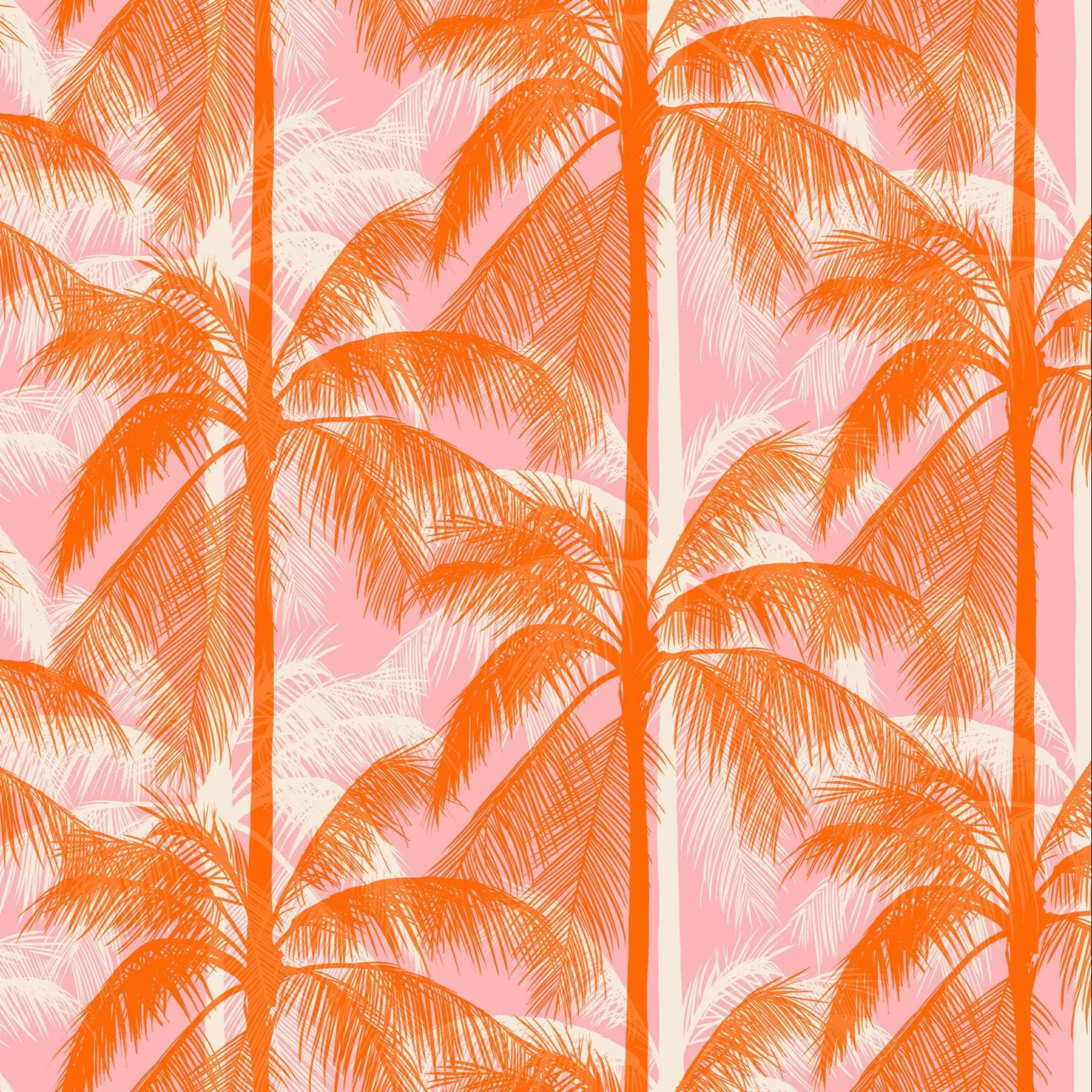 PRE-ORDER - Poolside Too Poolside Palms print Balmy pink - a Collaboration by Ruby Star Society - Due Mid-May